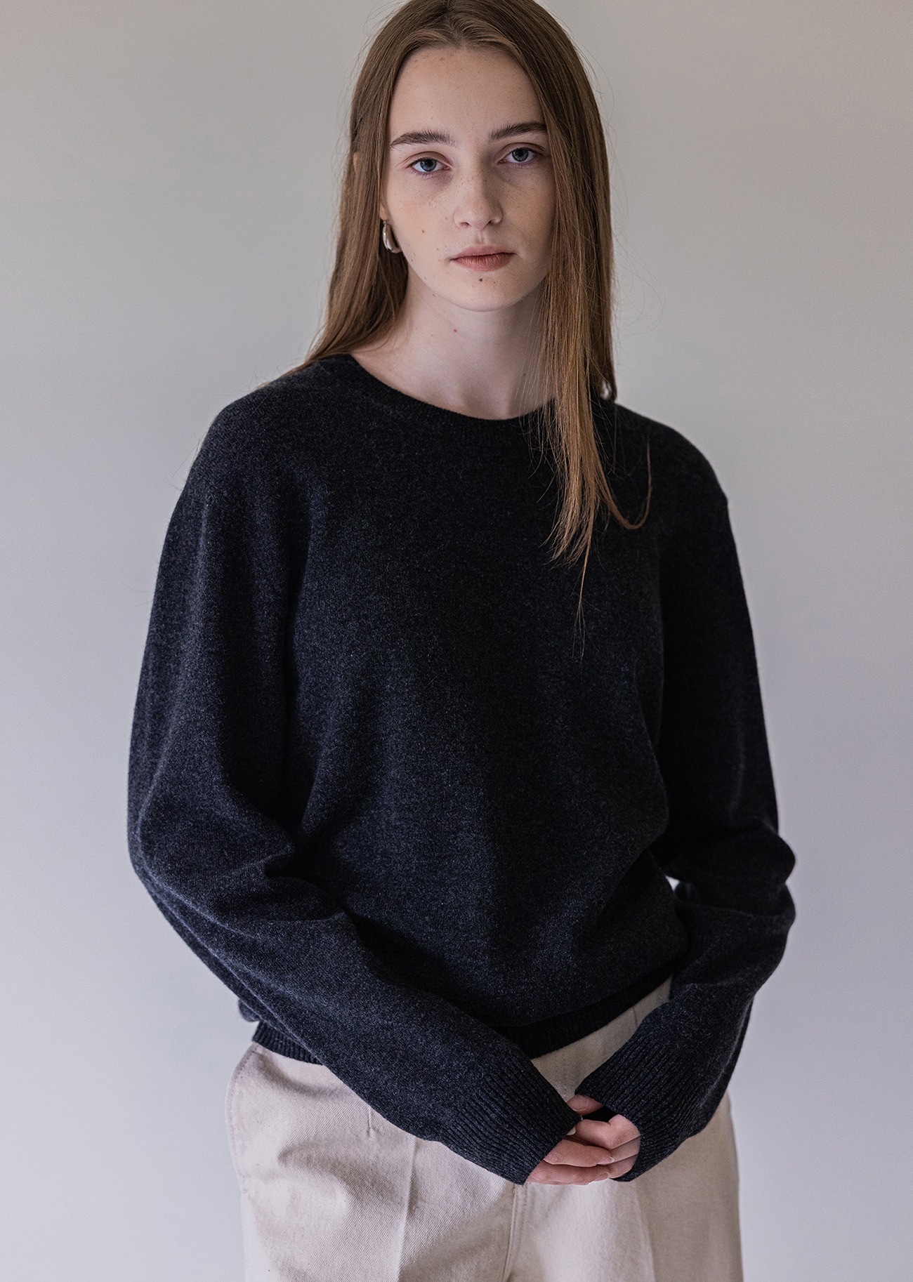 Cashmere 30 pullover sweater - Dark grey