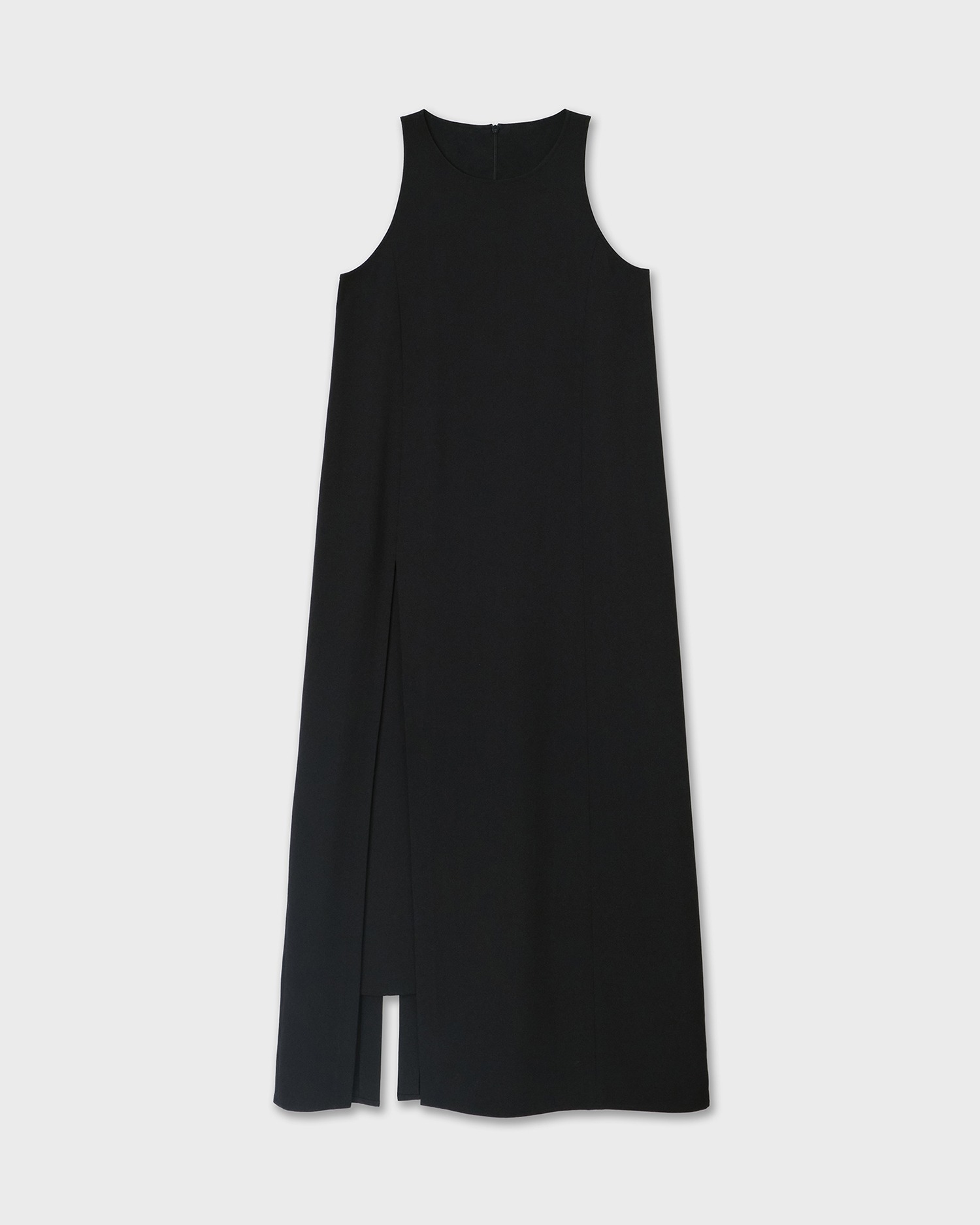 Double Layer Maxi Dress - Black