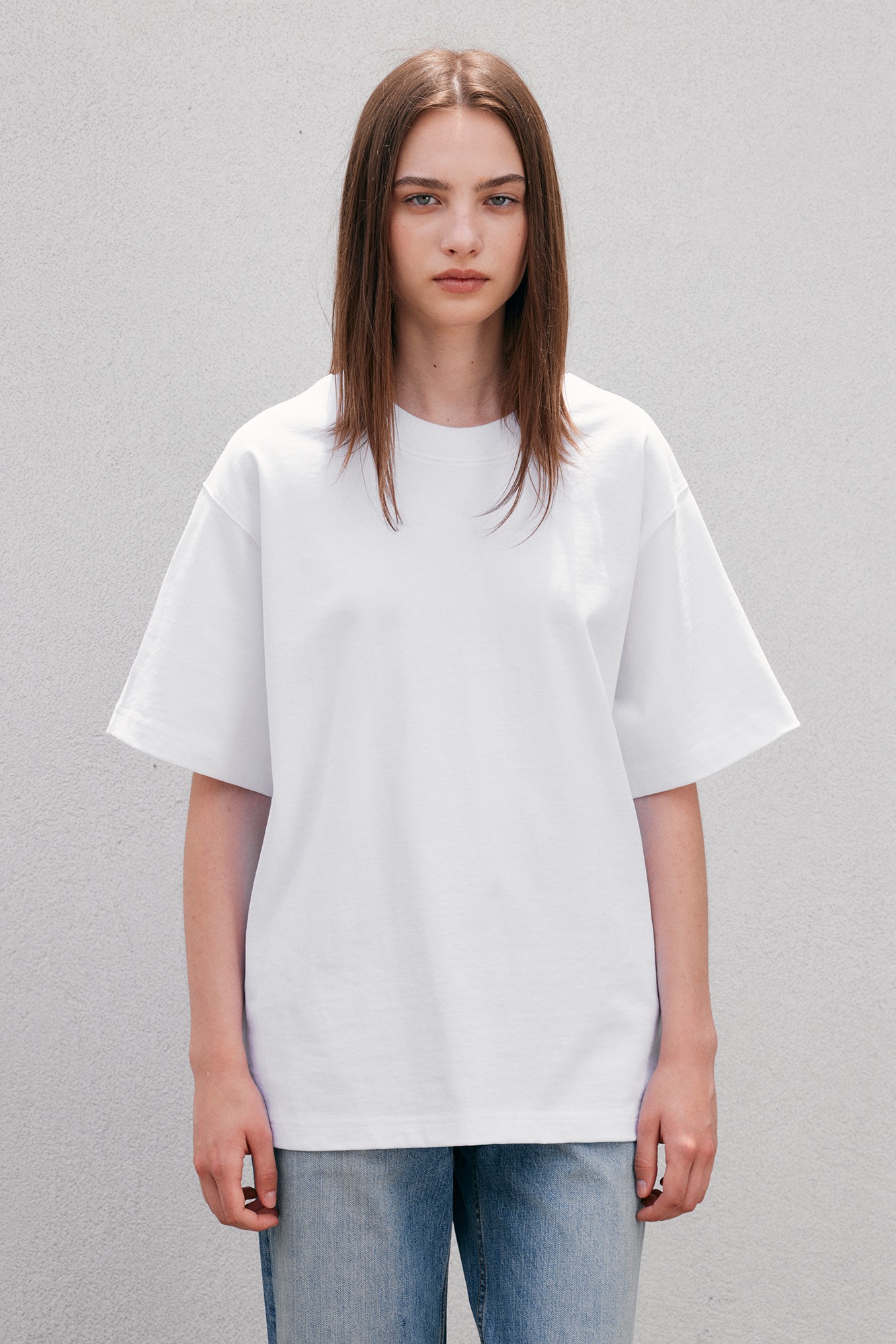 Loosed Cotton T-Shirts - White