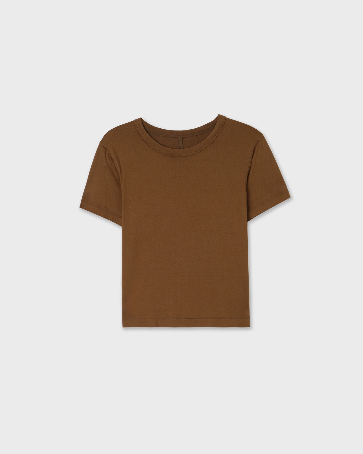 Essential Crop T-Shirts - Brown