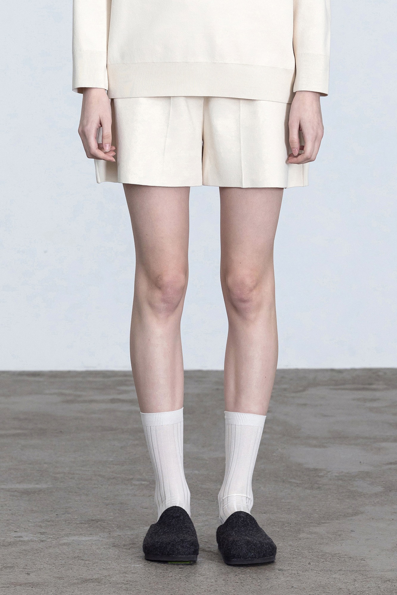 Comfort Knit Shorts - Ivory